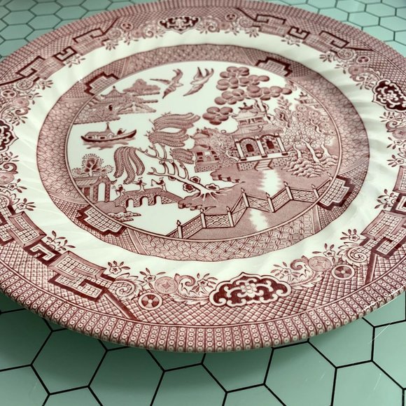 Wessex Collection England Red Willow Rosa Pink Dinner Plate 10" Replace Decor - Picture 7 of 7